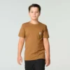 Heren-T-shirt met korte armstukken en hondenprint (kind/peuter/jeugd)