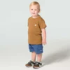 Heren-T-shirt met korte armstukken en hondenprint (kind/peuter/jeugd)