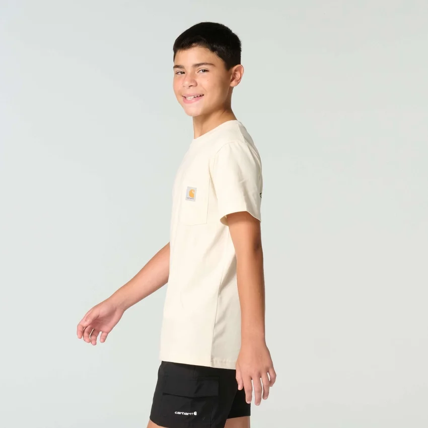 Heren-T-shirt met korte armstukken en hondenprint (kinderen/jeugd)