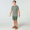 Heren-T-shirt met korte armstukken en hondenprint (kinderen/jeugd)