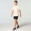 Heren-T-shirt met korte armstukken en hondenprint (kinderen/jeugd)