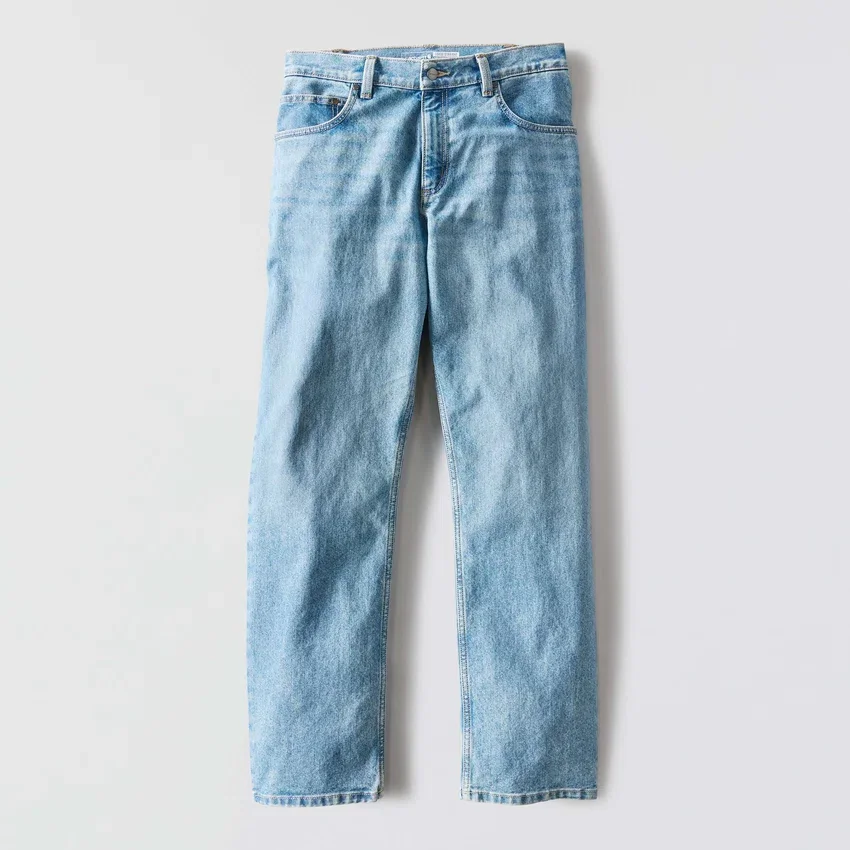 Heren werkjeans met losse pasvorm, rechte pijpen en Rugged Flex
