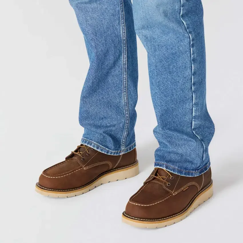 Heren werkjeans met losse pasvorm, rechte pijpen en Rugged Flex