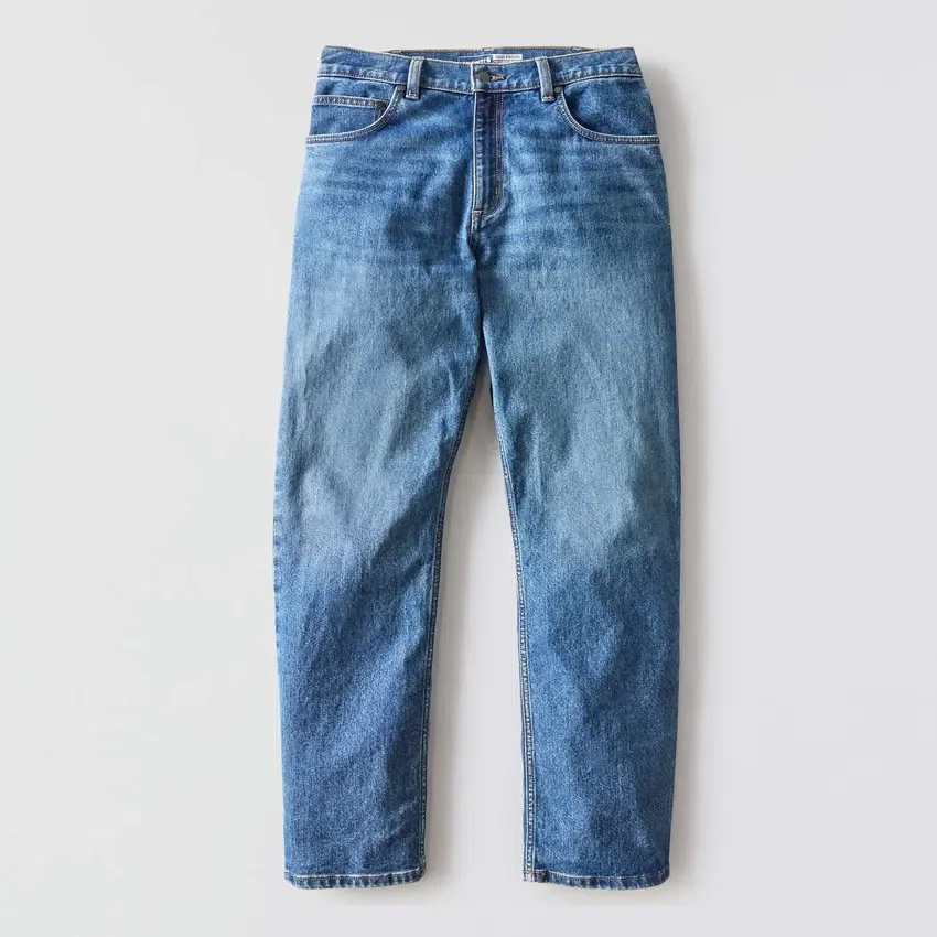 Heren werkjeans met losse pasvorm, rechte pijpen en Rugged Flex