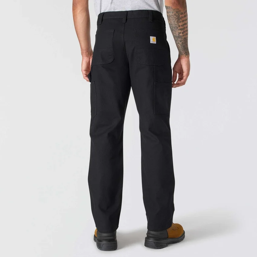 Herenwerkbroek met relaxte, rechte pasvorm, Rugged Flex Duck en dubbele knieversterking