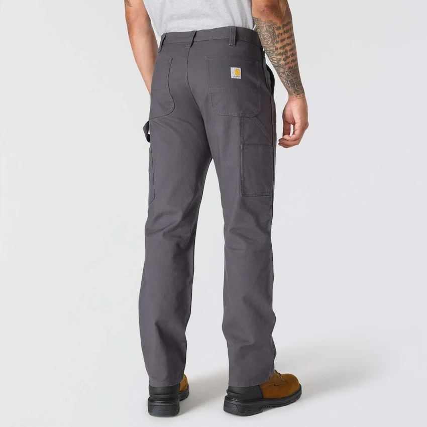Herenwerkbroek met relaxte, rechte pasvorm, Rugged Flex Duck en dubbele knieversterking