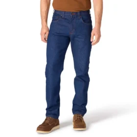 Herenwerkjeans uit de Crafted-serie met relaxte pasvorm en rechte pijpen