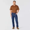 Herenwerkjeans uit de Crafted-serie met relaxte pasvorm en rechte pijpen