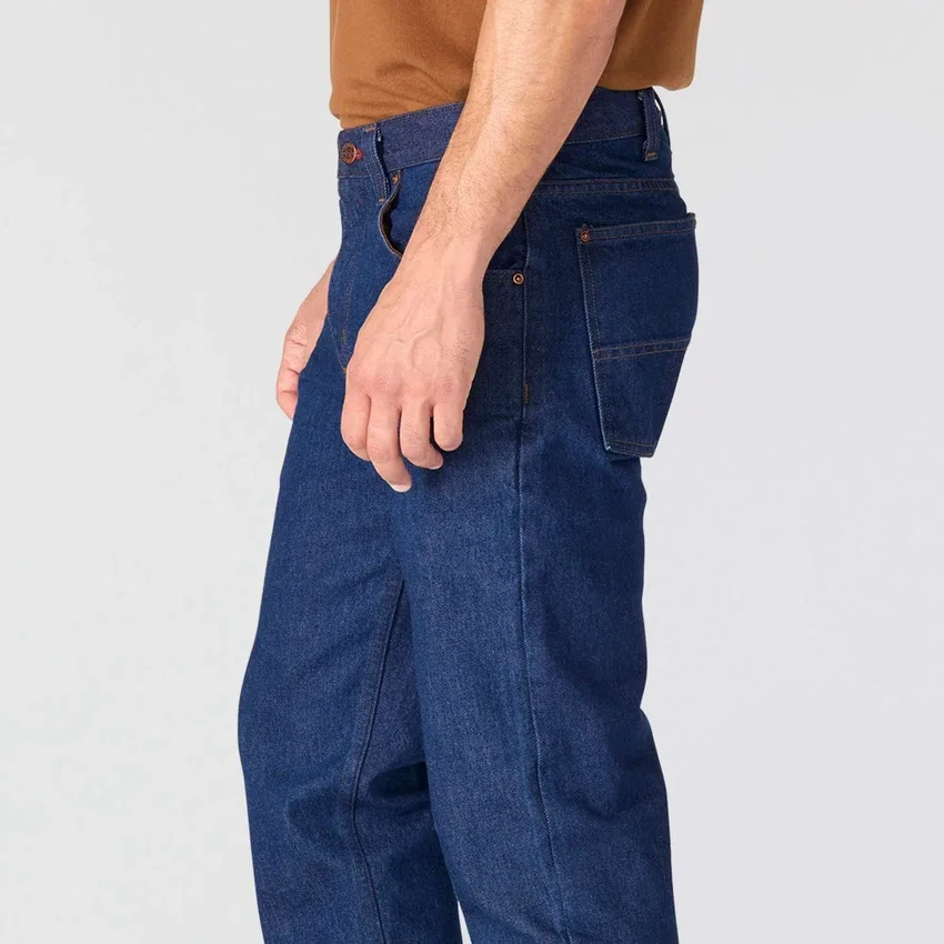 Herenwerkjeans uit de Crafted-serie met relaxte pasvorm en rechte pijpen