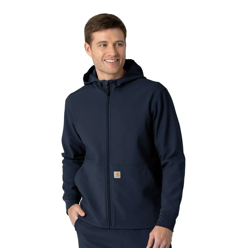 Hoodie van gebonden fleece