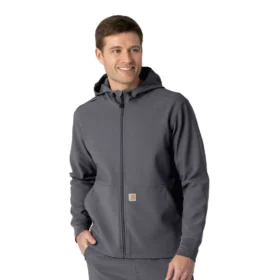 Hoodie van gebonden fleece