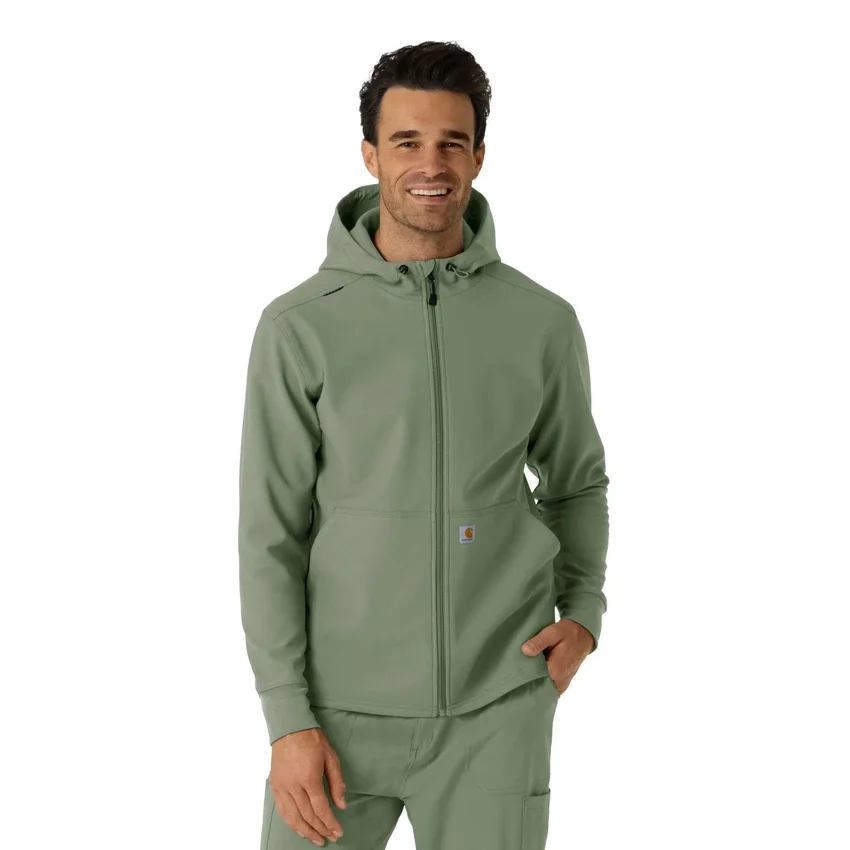 Hoodie van gebonden fleece
