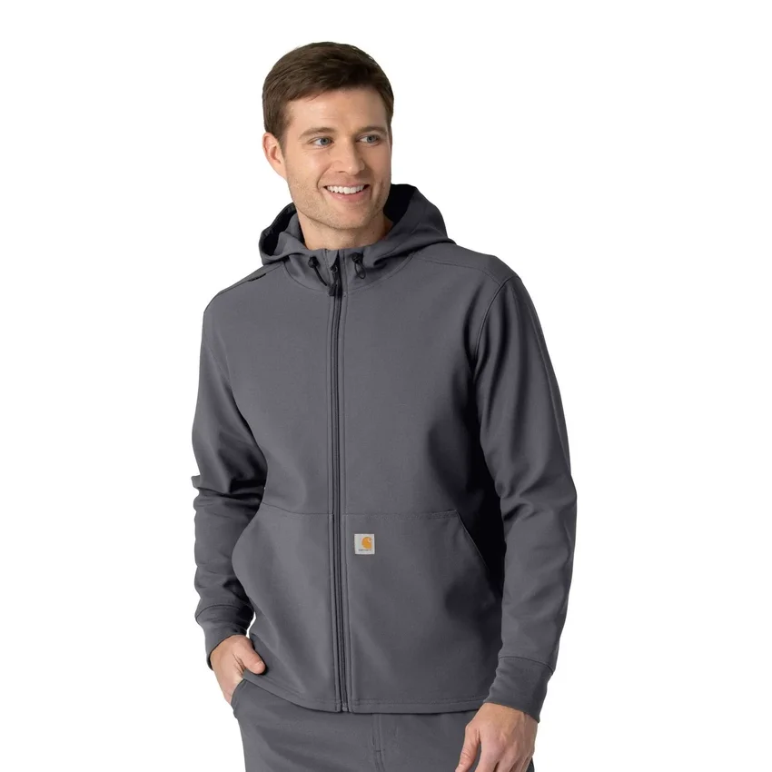Hoodie van gebonden fleece