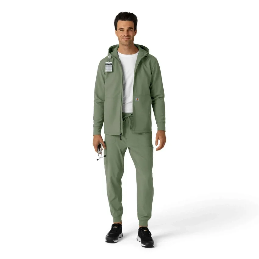Hoodie van gebonden fleece