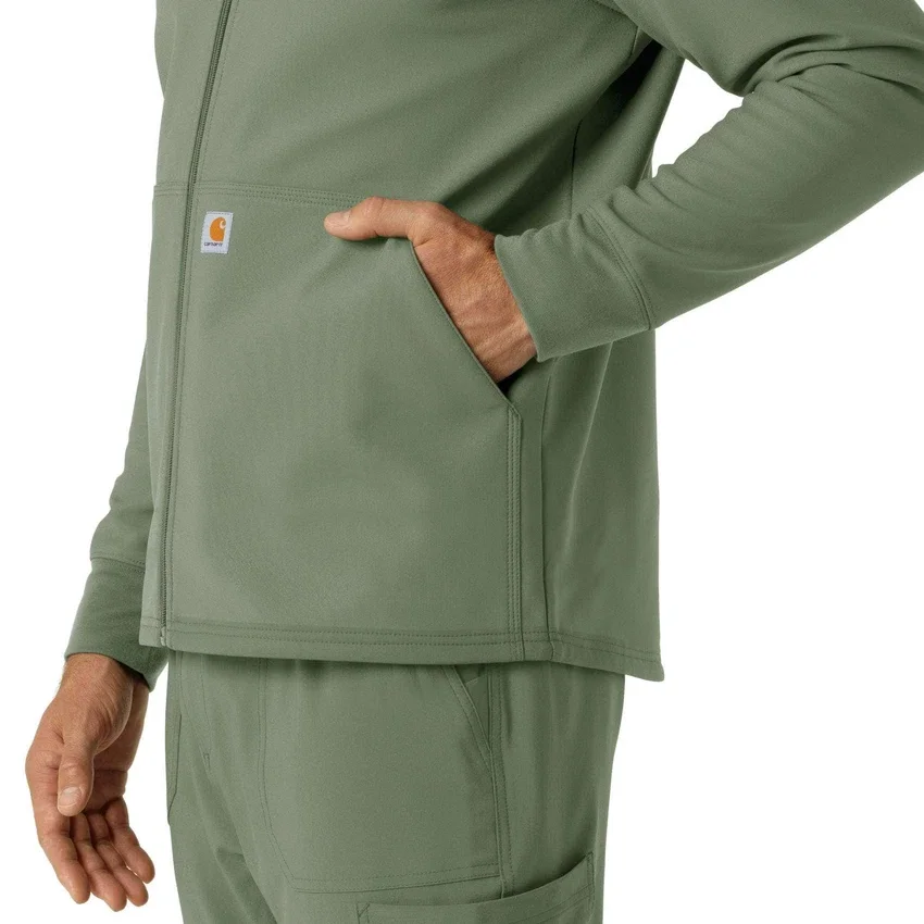 Hoodie van gebonden fleece