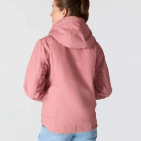 Iconisch Sierra-jack voor dames van gewassen katoen met sherpa-voering