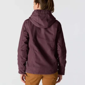 Iconisch Sierra-jack voor dames van gewassen katoen met sherpa-voering