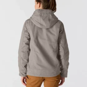 Iconisch Sierra-jack voor dames van gewassen katoen met sherpa-voering