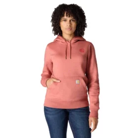 Iconische Clarksburg-Hoodie met logo en fleecevoering voor dames, in relaxte pasvorm