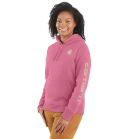 Iconische Clarksburg-Hoodie met logo en fleecevoering voor dames, in relaxte pasvorm