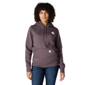 Iconische Clarksburg-Hoodie met logo en fleecevoering voor dames, in relaxte pasvorm