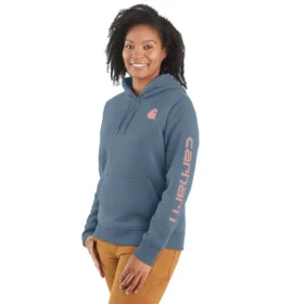 Iconische Clarksburg-Hoodie met logo en fleecevoering voor dames, in relaxte pasvorm