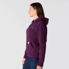 Iconische Clarksburg-Hoodie met logo en fleecevoering voor dames, in relaxte pasvorm