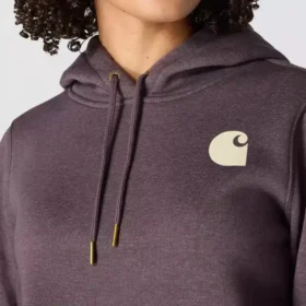 Iconische Clarksburg-Hoodie met logo en fleecevoering voor dames, in relaxte pasvorm