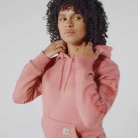 Iconische Clarksburg-Hoodie met logo en fleecevoering voor dames, in relaxte pasvorm