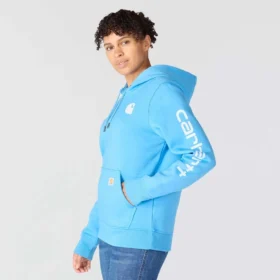Iconische Clarksburg-Hoodie met logo en fleecevoering voor dames, in relaxte pasvorm