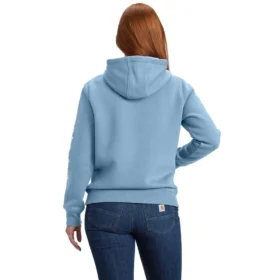 Iconische Clarksburg-Hoodie met logo en fleecevoering voor dames, in relaxte pasvorm