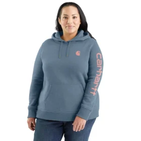 Iconische Clarksburg-Hoodie met logo en fleecevoering voor dames, in relaxte pasvorm