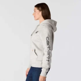Iconische Clarksburg-Hoodie met logo en fleecevoering voor dames, in relaxte pasvorm
