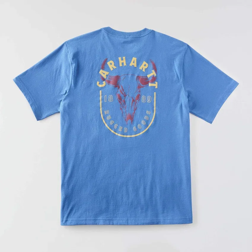 Irvine overhemd met doodshoofdprint voor heren, relaxte pasvorm