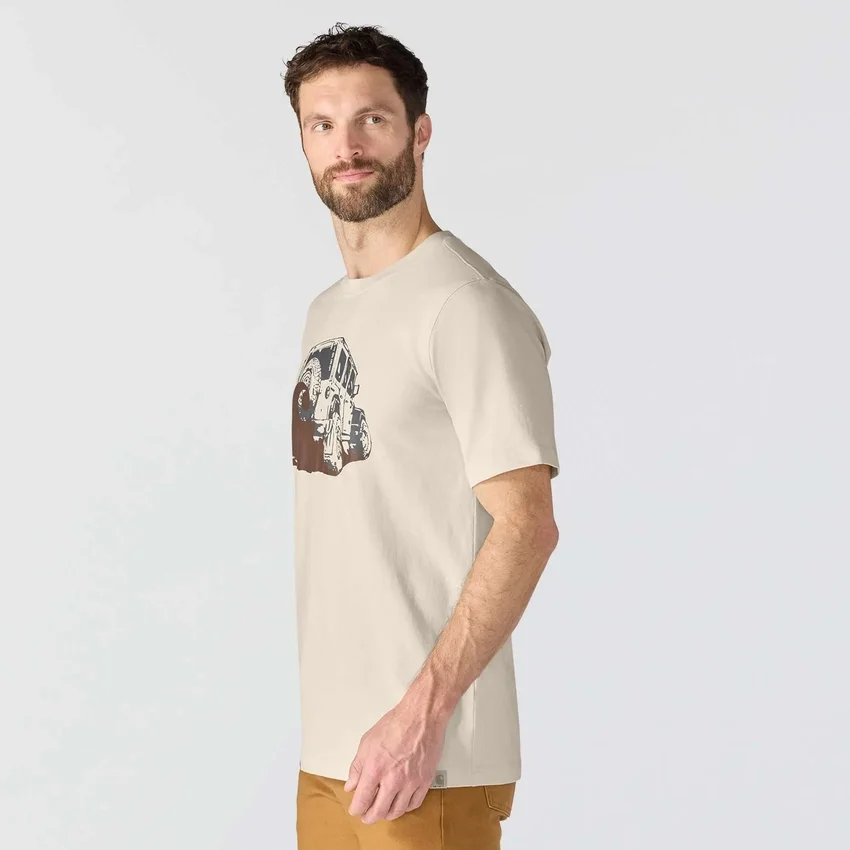 Irvine overhemd met 'Mud'-print en relaxte pasvorm voor heren