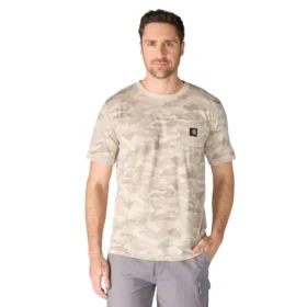 Irvine overhemd met relaxte pasvorm en camouflageprint voor heren