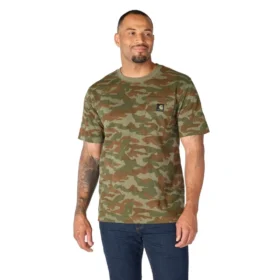 Irvine overhemd met relaxte pasvorm en camouflageprint voor heren