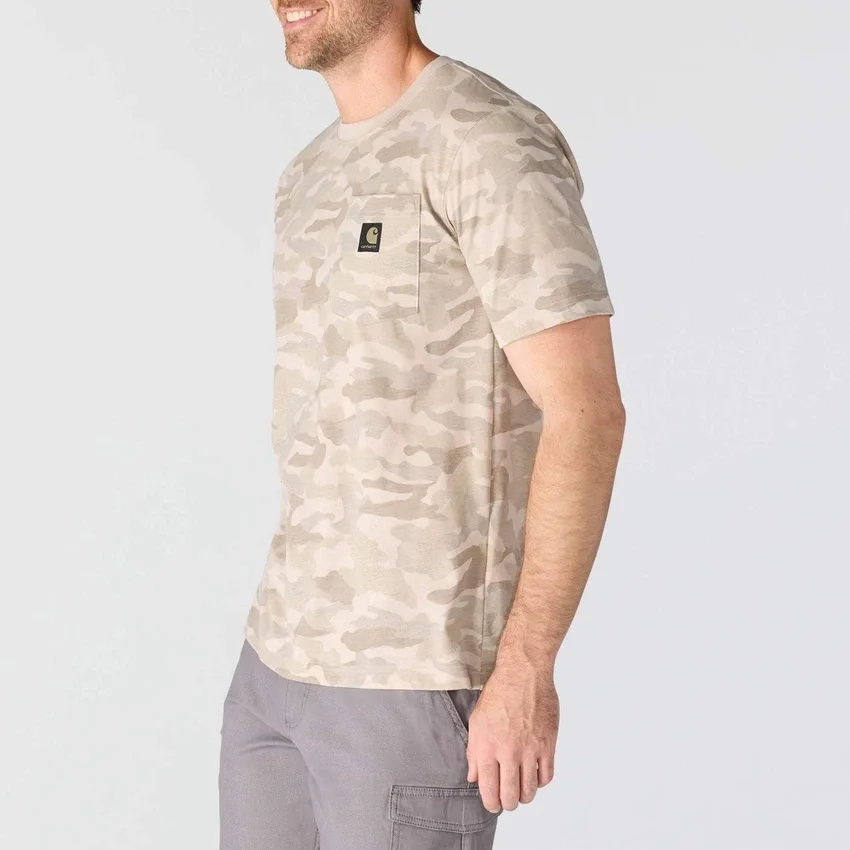 Irvine overhemd met relaxte pasvorm en camouflageprint voor heren