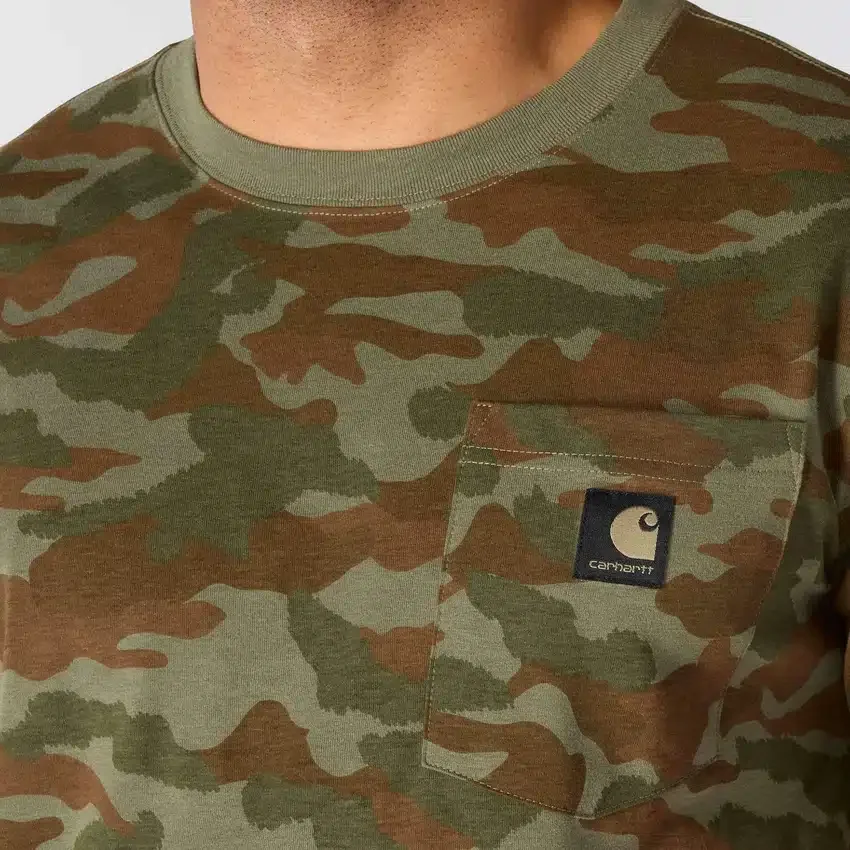 Irvine overhemd met relaxte pasvorm en camouflageprint voor heren