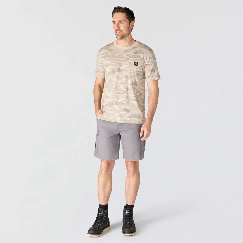 Irvine overhemd met relaxte pasvorm en camouflageprint voor heren