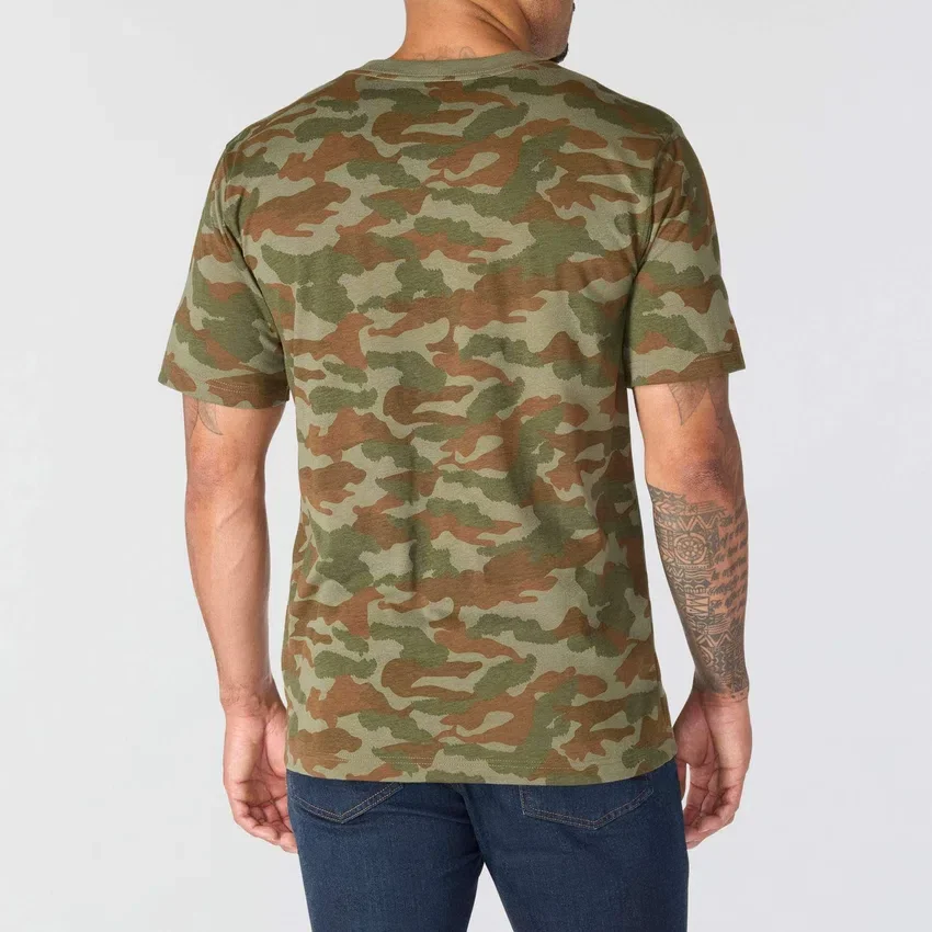 Irvine overhemd met relaxte pasvorm en camouflageprint voor heren