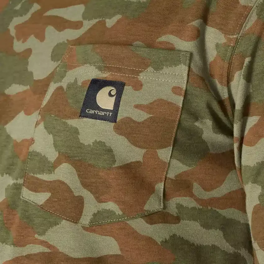Irvine overhemd met relaxte pasvorm en camouflageprint voor heren