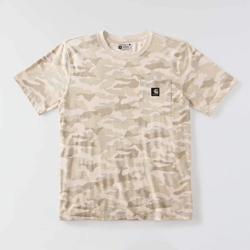 Irvine overhemd met relaxte pasvorm en camouflageprint voor heren