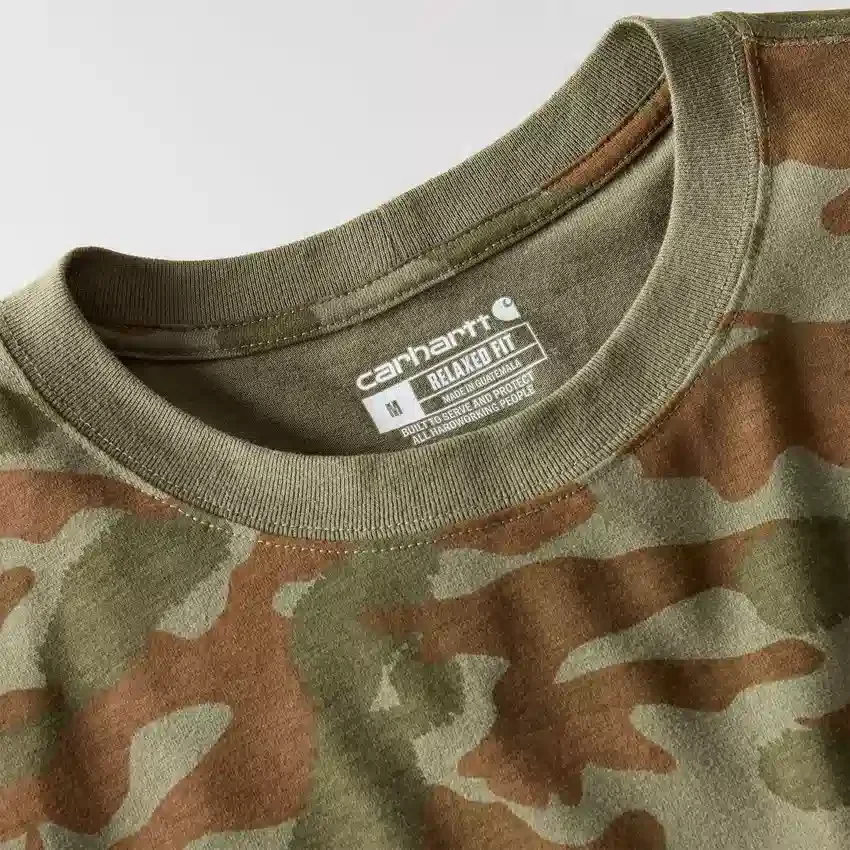 Irvine overhemd met relaxte pasvorm en camouflageprint voor heren