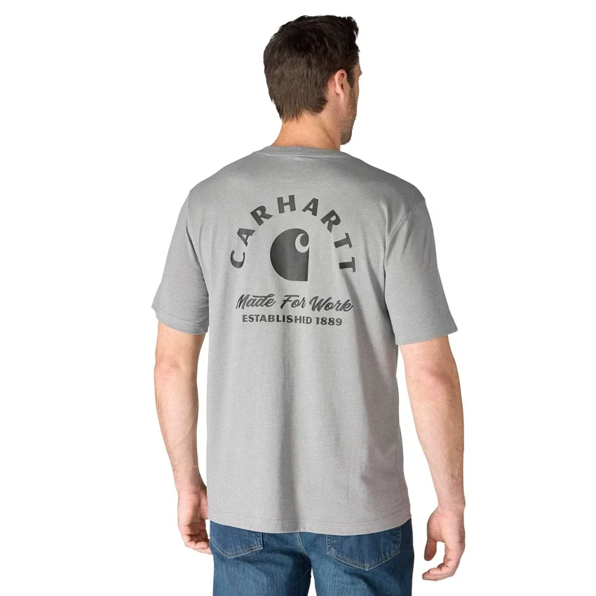 Irvine werk-T-shirt met print voor heren, relaxte pasvorm