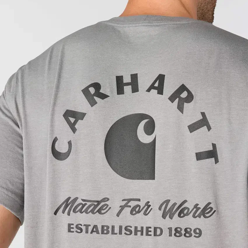 Irvine werk-T-shirt met print voor heren, relaxte pasvorm