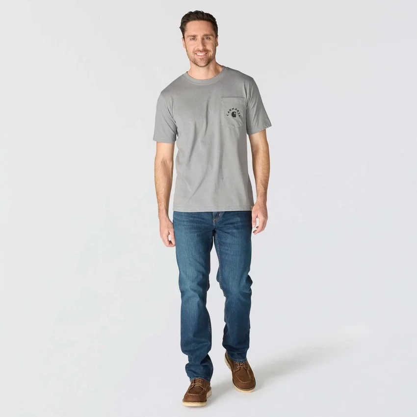Irvine werk-T-shirt met print voor heren, relaxte pasvorm