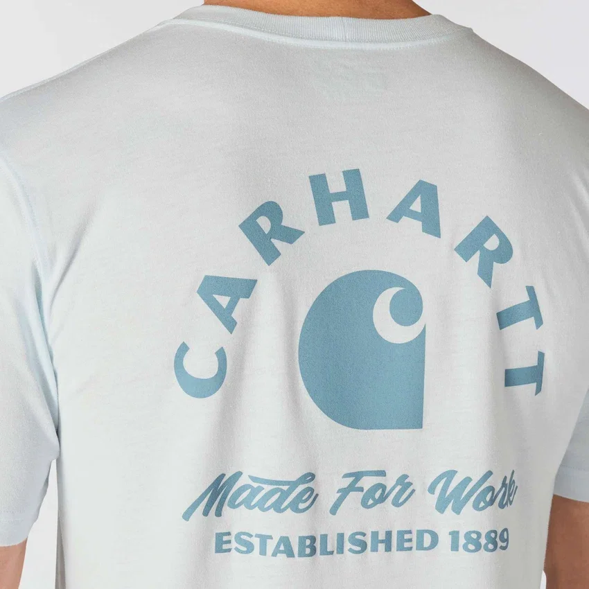 Irvine werk-T-shirt met print voor heren, relaxte pasvorm