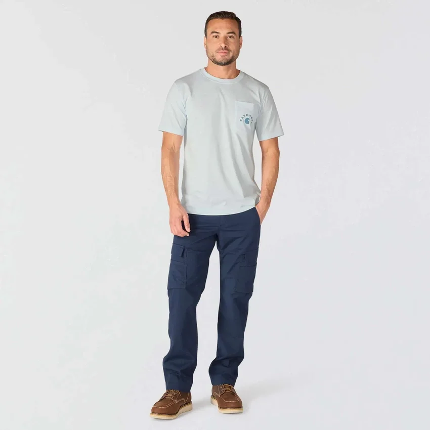 Irvine werk-T-shirt met print voor heren, relaxte pasvorm