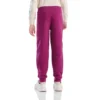 Jongens-joggingbroek met elastische tailleband, gewatteerde jersey en logo (kind/jeugd)